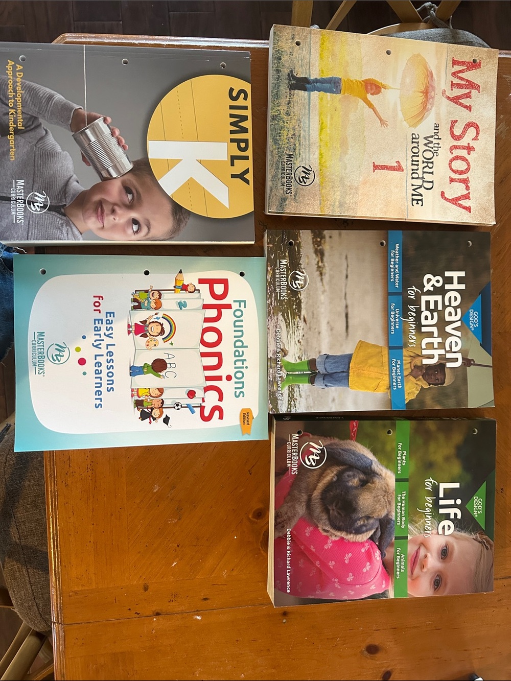 NWT Master Books; My Story, Heaven & Earth, Life, Simply K, Foundation Phonics